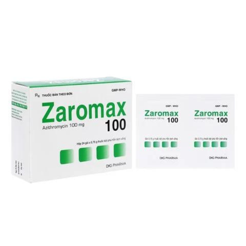 Zaromax 100mg hộp 24 gói