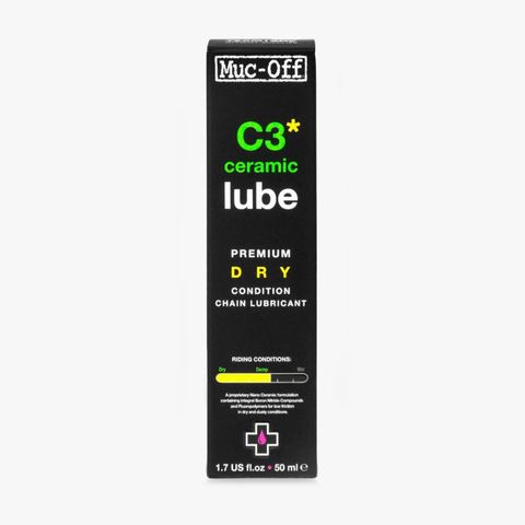 Dầu nhớt khô tra xích xe đạp MUC-OFF CERAMIC C3 Dry Weather Ceramic Lube