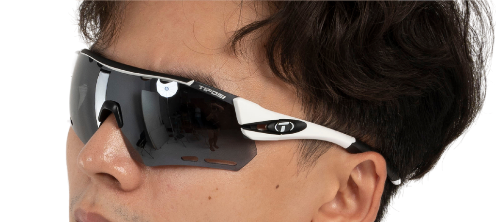 Kính mát thể thao Tifosi ALLIANT | WHITE BLACK Tròng Smoke, AC Red & Clear