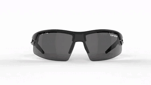 Kính mát thể thao Tifosi CRIT | MATT BLACK Tròng Smoke, AC Red & Clear