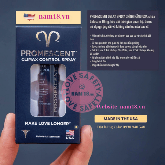  Chai Xịt Kéo Dài Thời Gian Cao Cấp Promescent 