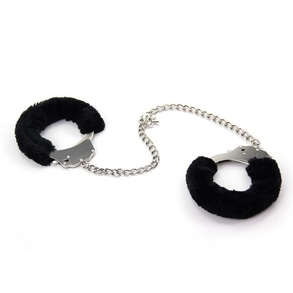 Còng Tay Số 8 Anklee Cuff Thép Cứng Dây Xích Dài Có Lót Lông