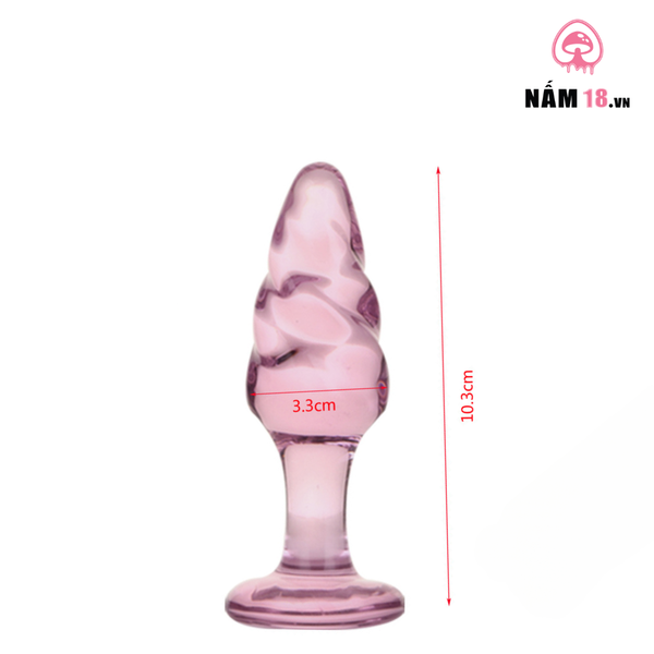 Phích Cắm Hậu Môn Thủy Tinh Size XS