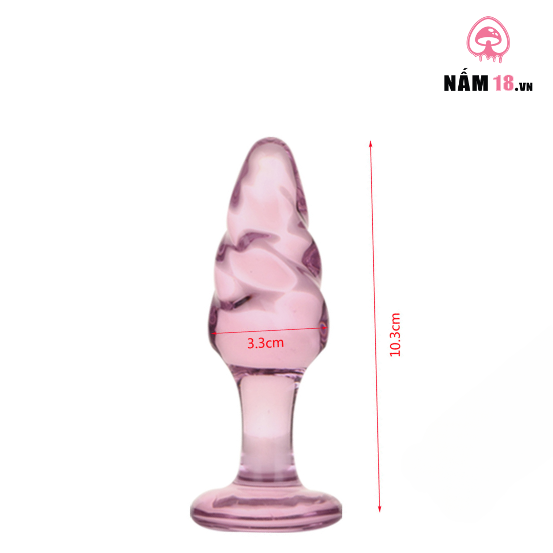 Phích Cắm Hậu Môn Thủy Tinh Size XS 