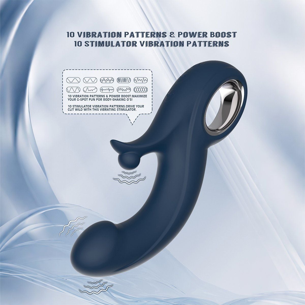  Dương Vật Giả Kissen Fury Có Nhánh 10 Chế Độ Rung 