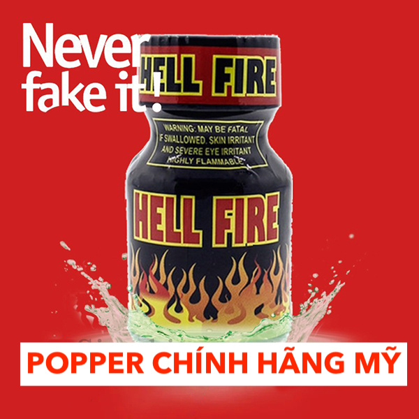 Chai Hít Popper Hell Fire Tăng Khoái Cảm - Chai 10ml