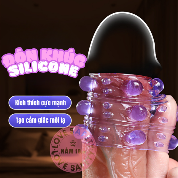 Đôn Dên Khúc Giữa Tăng Kích Thước Gai Bi Silicone