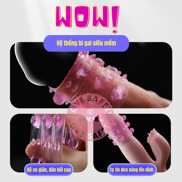 Đôn Dên Khúc Giữa Tăng Kích Thước Gai Bi Silicone