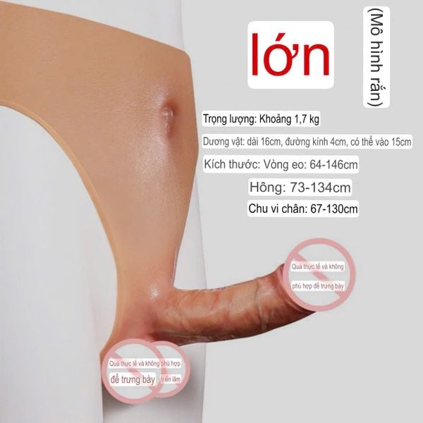 Dương Vật Giả Đặc Ruột Liền Quần Dành Cho Les Jiuai