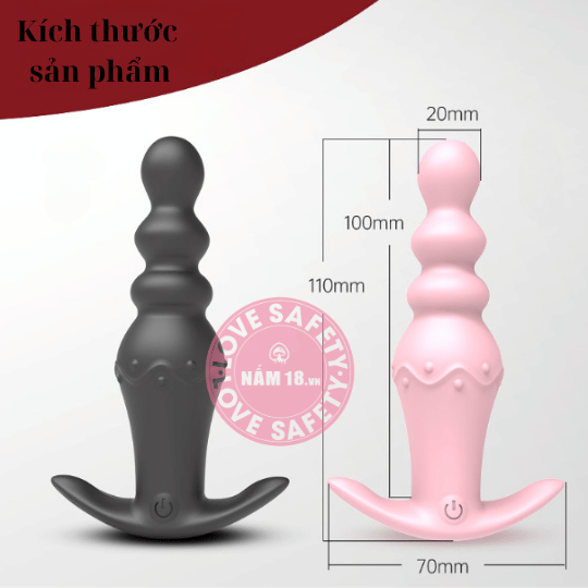  Máy Rung Hậu Môn Anal Plug 6 Chế Độ Rung 