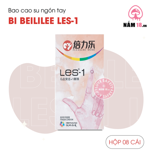 Bao Cao Su Ngón Tay Bi Beilile Les 1 - Hộp 8 Cái