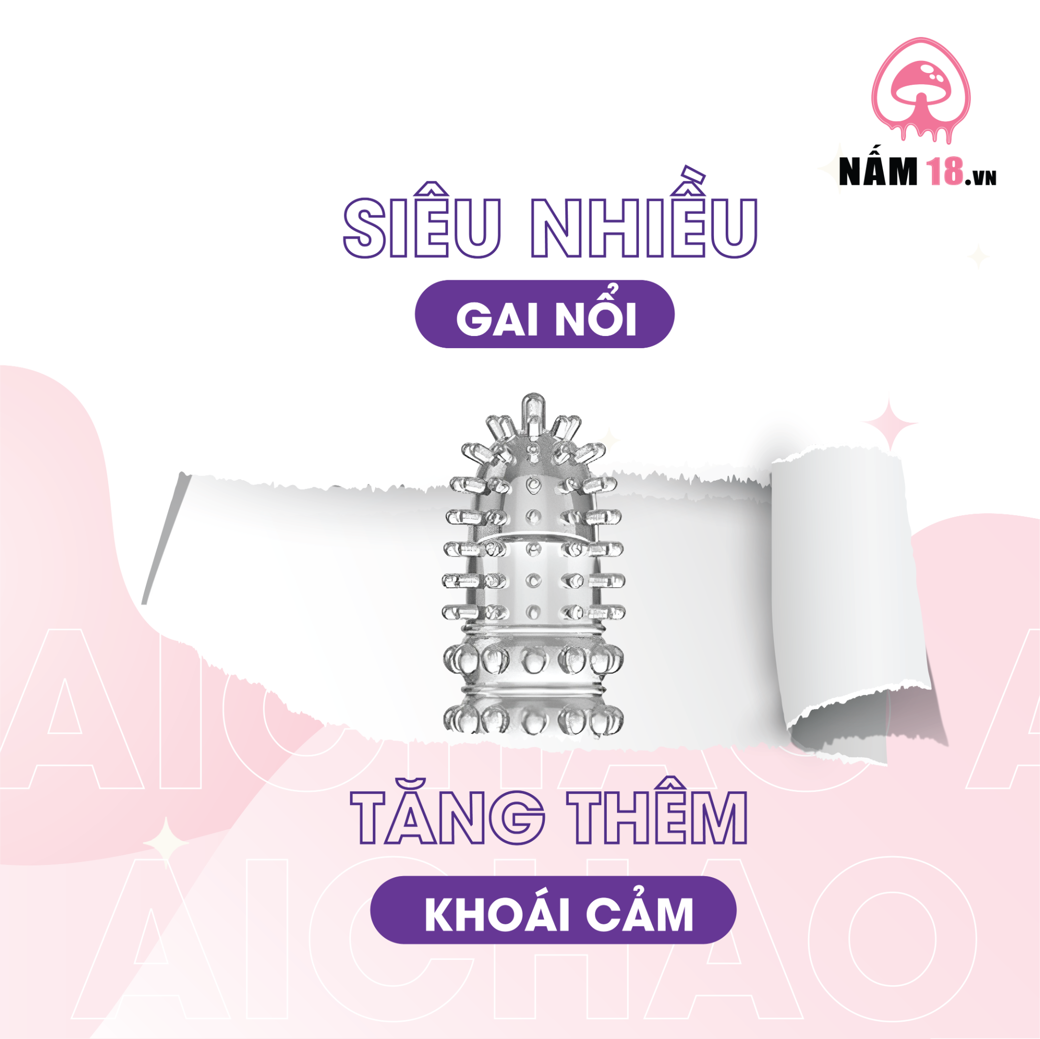  Bao Cao Su Ngón Tay Gai Nổi Lớn Aichao A Spot 4 - Hộp 1 Cái 