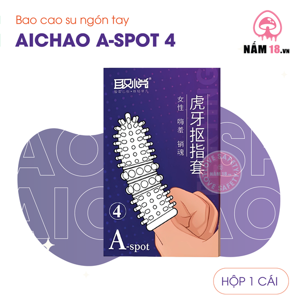 Bao Cao Su Ngón Tay Gai Nổi Lớn Aichao A Spot 4 - Hộp 1 Cái