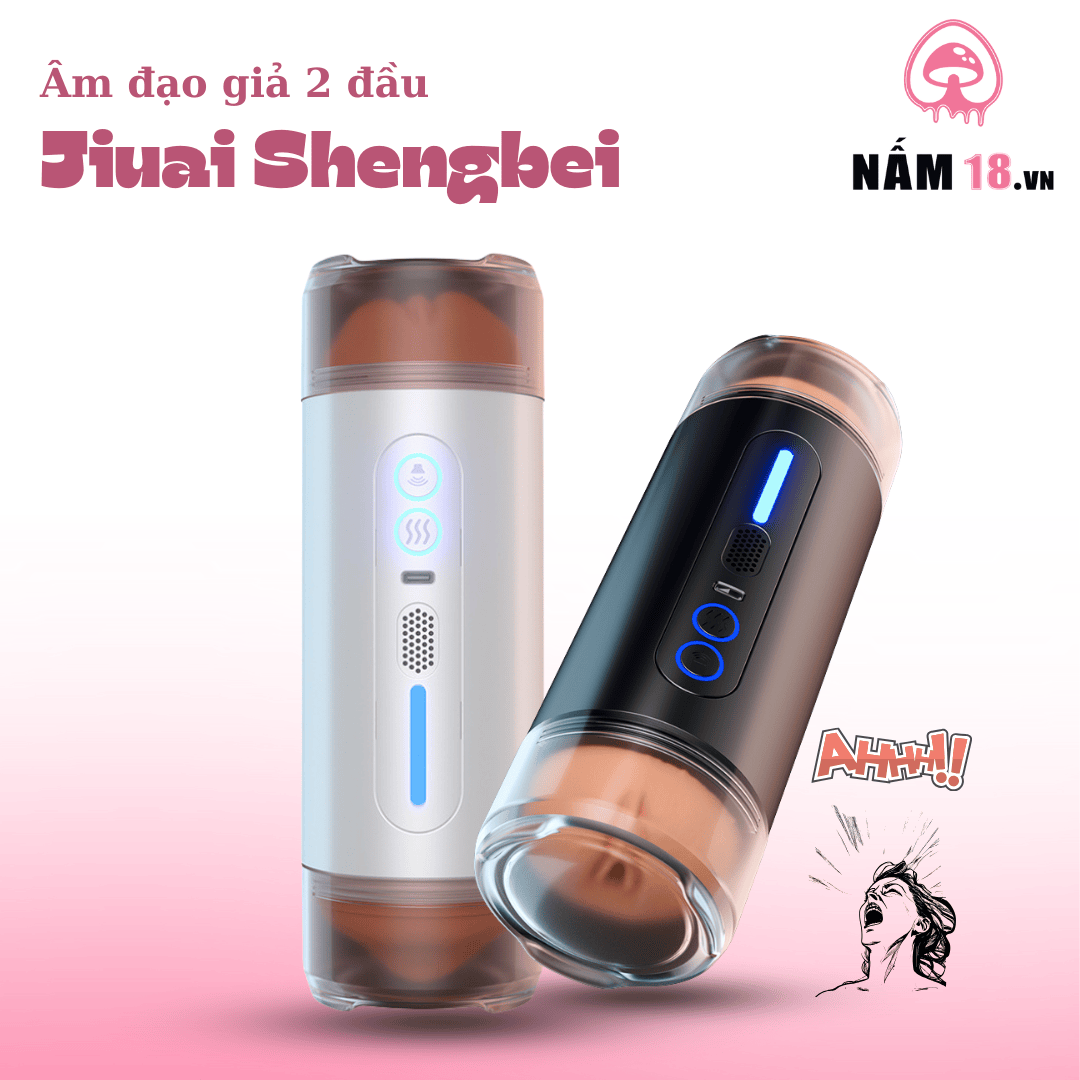  Âm Đạo Giả Jiuai Shengbei 2 Đầu 10 Chế Độ Rung Rên 