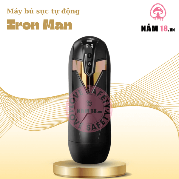  Âm Đạo Giả Iron Man 9 Chế Độ Rung Sục 
