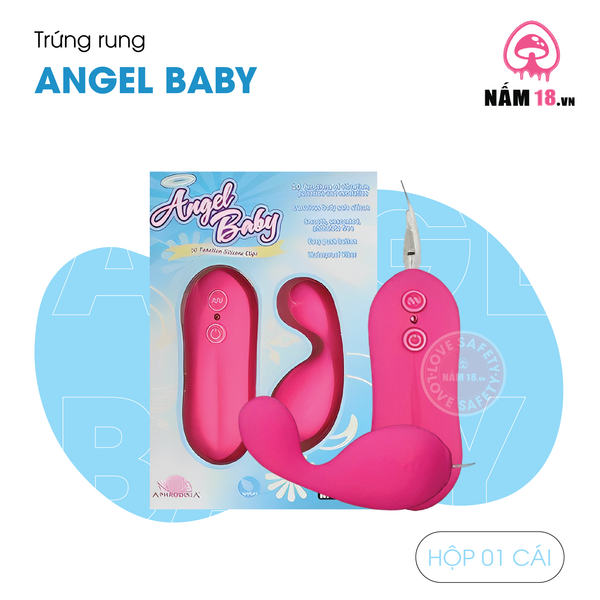 Trứng Rung Angel Baby 10 Chế Độ Rung - Pin