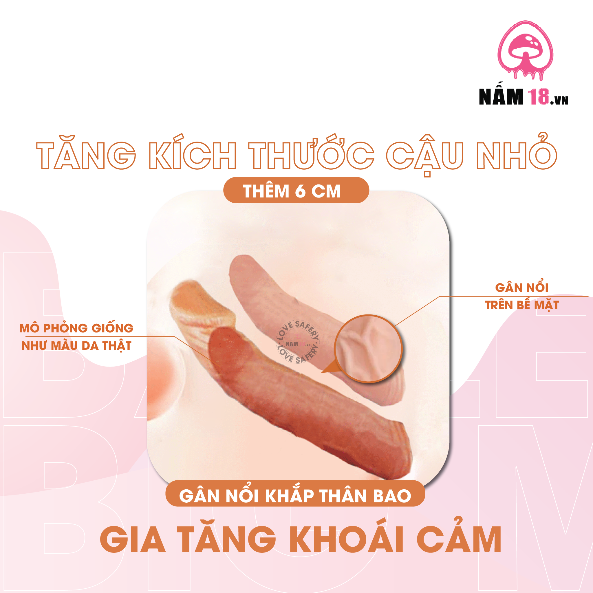  Bao Cao Su Đôn Dên Tăng Kích Thước Baile Big Man Tăng 6cm 