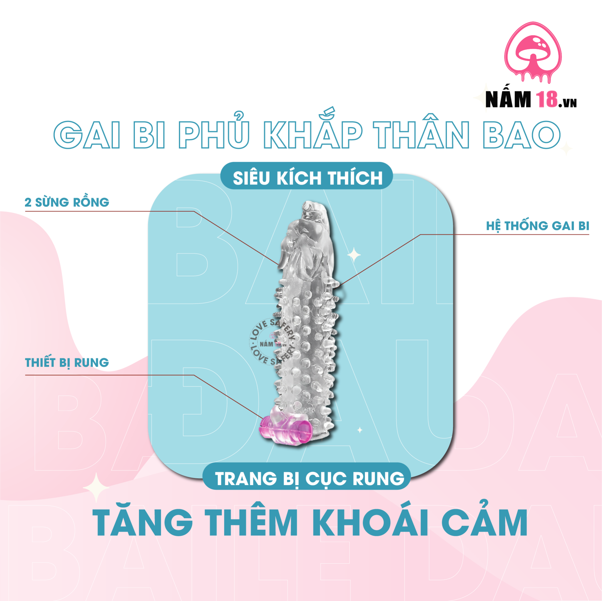  Bao Cao Su Đôn Dên Tăng Kích Thước Baile Đầu Rồng Rung 