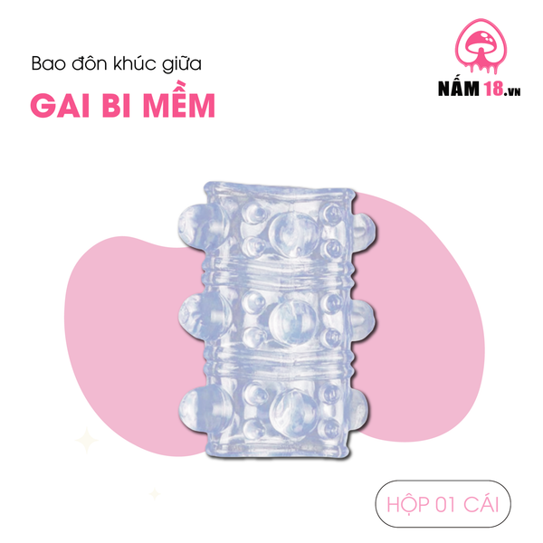 Đôn Dên Khúc Giữa Tăng Kích Thước Gai Bi Silicone