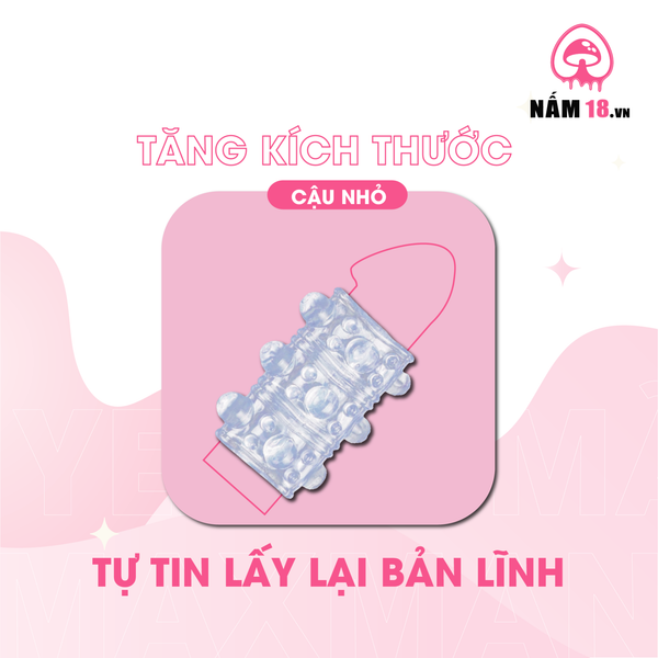 Đôn Dên Khúc Giữa Tăng Kích Thước Gai Bi Silicone