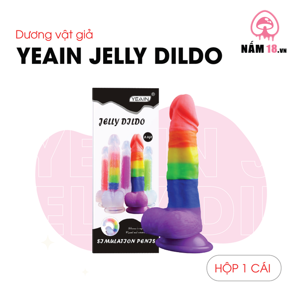 Dương Vật Dính Tường Cao Cấp Yeain Jelly Dildo 6.4 - Trong Suốt