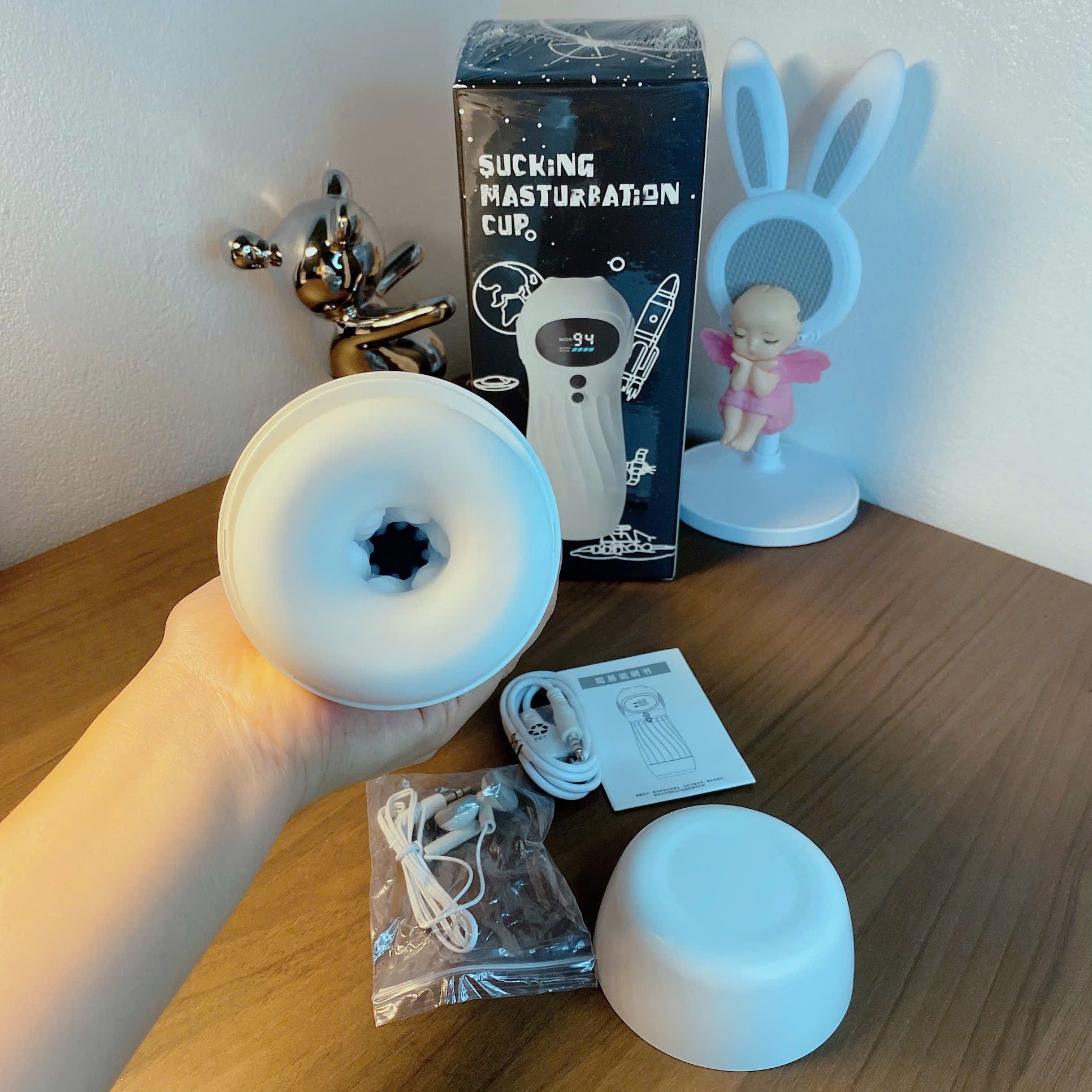  Âm Đạo Giả Airplane 9 Chế Độ Rung Bú Có Tiếng Rên 