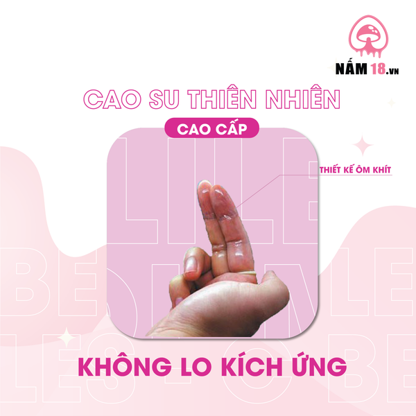 Bao Cao Su Ngón Tay Trơn Beilile Les C - Hộp 8 Cái