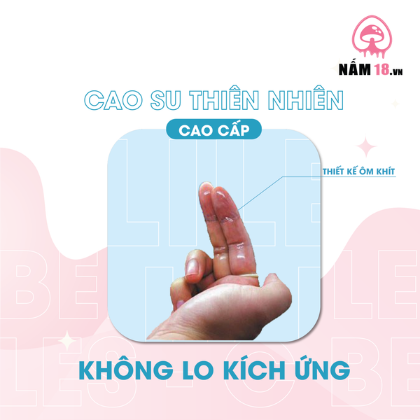 Bao Cao Su Ngón Tay Nóng Ấm Beilile Les H - Hộp 8 Cái