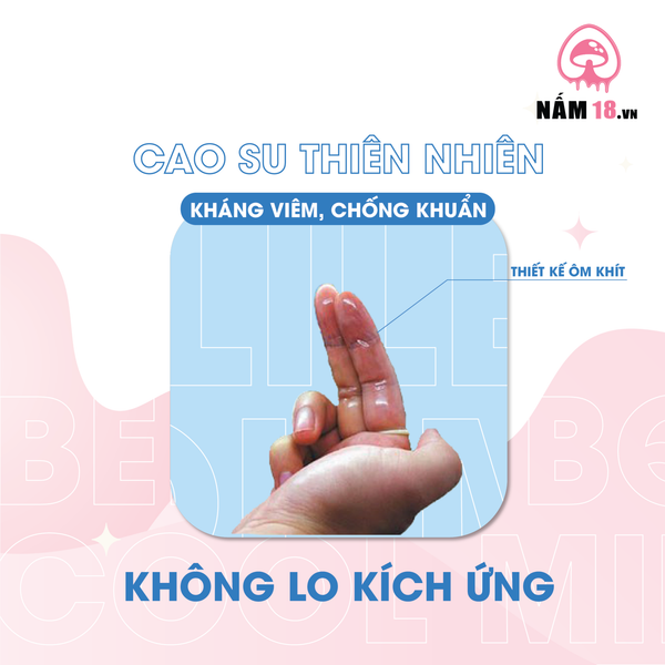 Bao Cao Su Ngón Tay Beilile QQ Cool Mint - Hộp 10 Cái