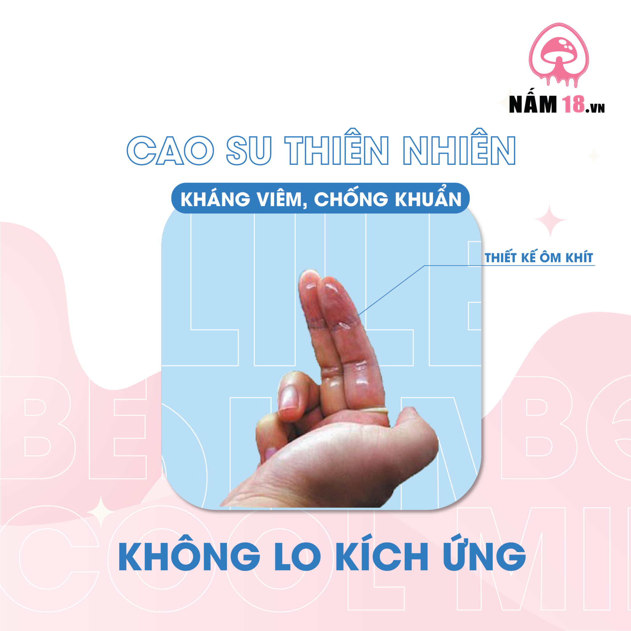  Bao Cao Su Ngón Tay Beilile QQ Cool Mint - Hộp 10 Cái 