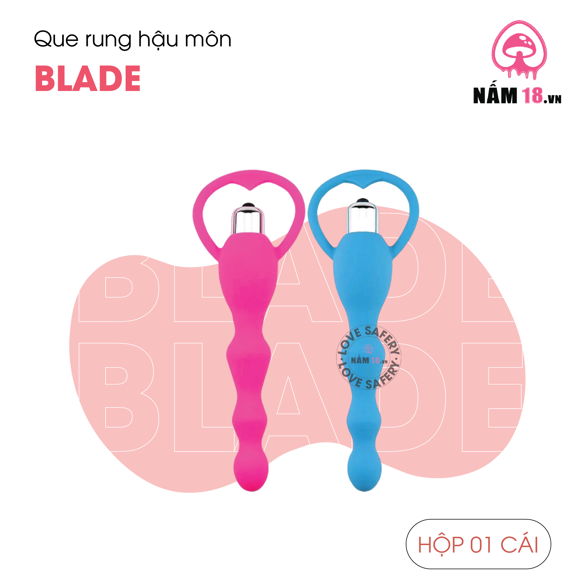  Que Kích Thích Hậu Môn Blade Rung Đa Chế Độ - Dùng Pin 