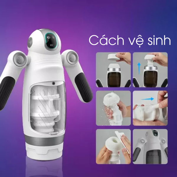 Âm Đạo Giả Bella Bot 12 Chế Độ Rung Sục