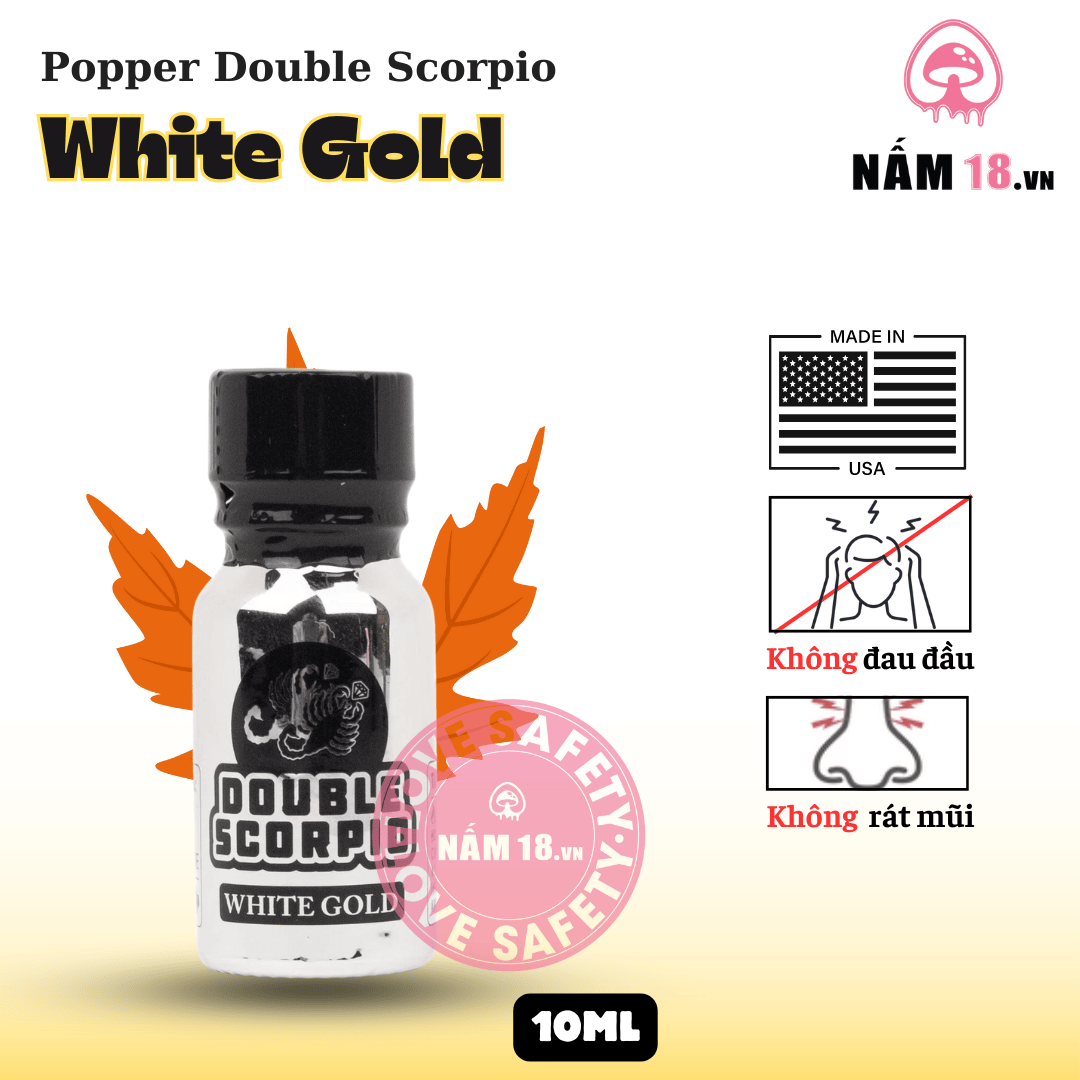  Popper Double Scorpio White Gold 