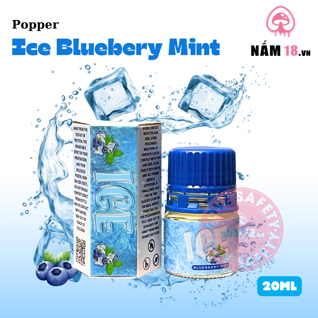  Popper Ice Bluebery Mint 