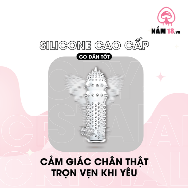 Bao Cao Su Đôn Dên Tăng Kích Thước Crystal Condom Gai Mềm