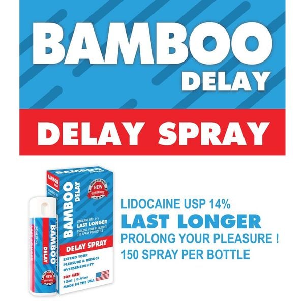 Chai Xịt Kéo Dài Thời Gian USA Bamboo Delay 14% - Chai 12ml