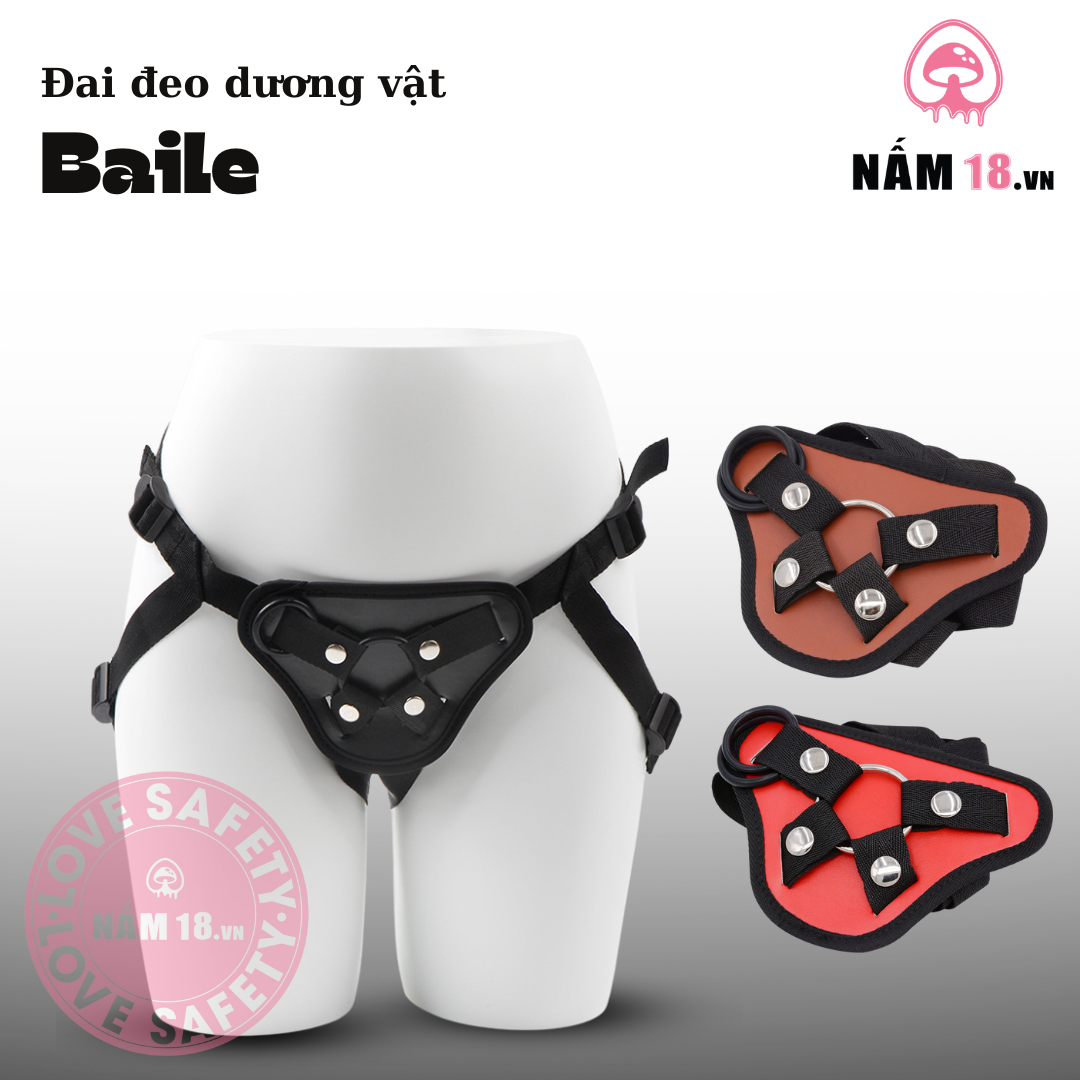  Đai Da Đeo Dương Vật Baile 