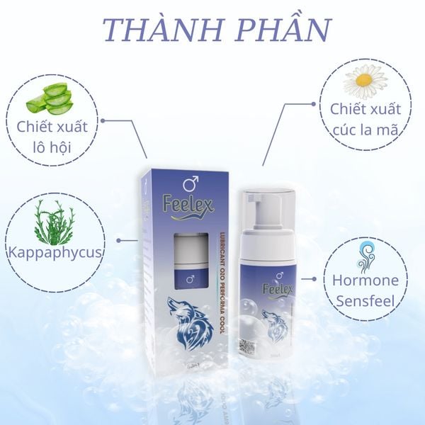 Dung Dịch Vệ Sinh Nam Feelex Performa Cool Dạng Bọt - 80ml