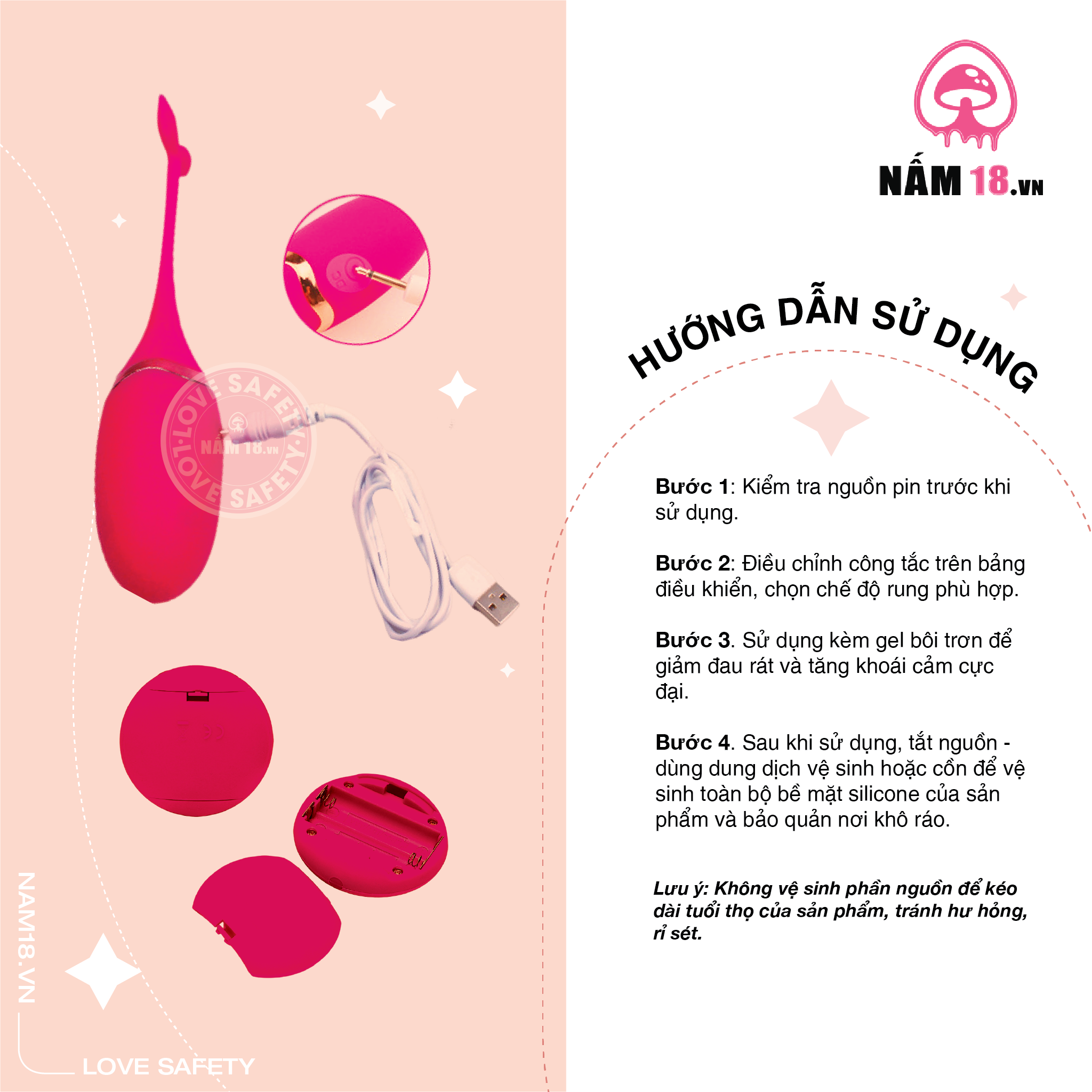  Trứng Rung Dolphin 10 Chế Độ Rung 