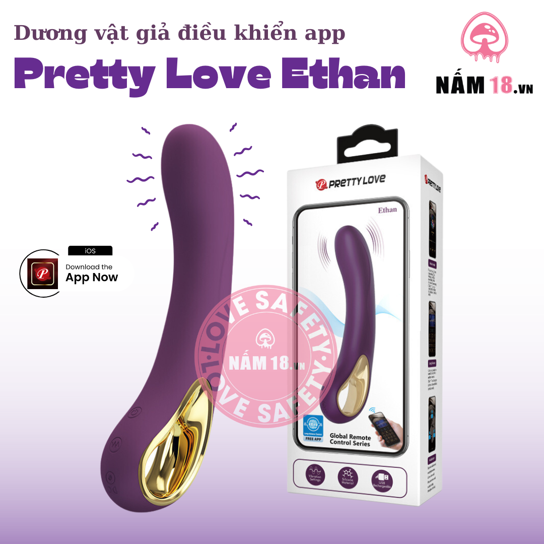  Dương Vật Giả Pretty Love Ethan Điều Khiển App 
