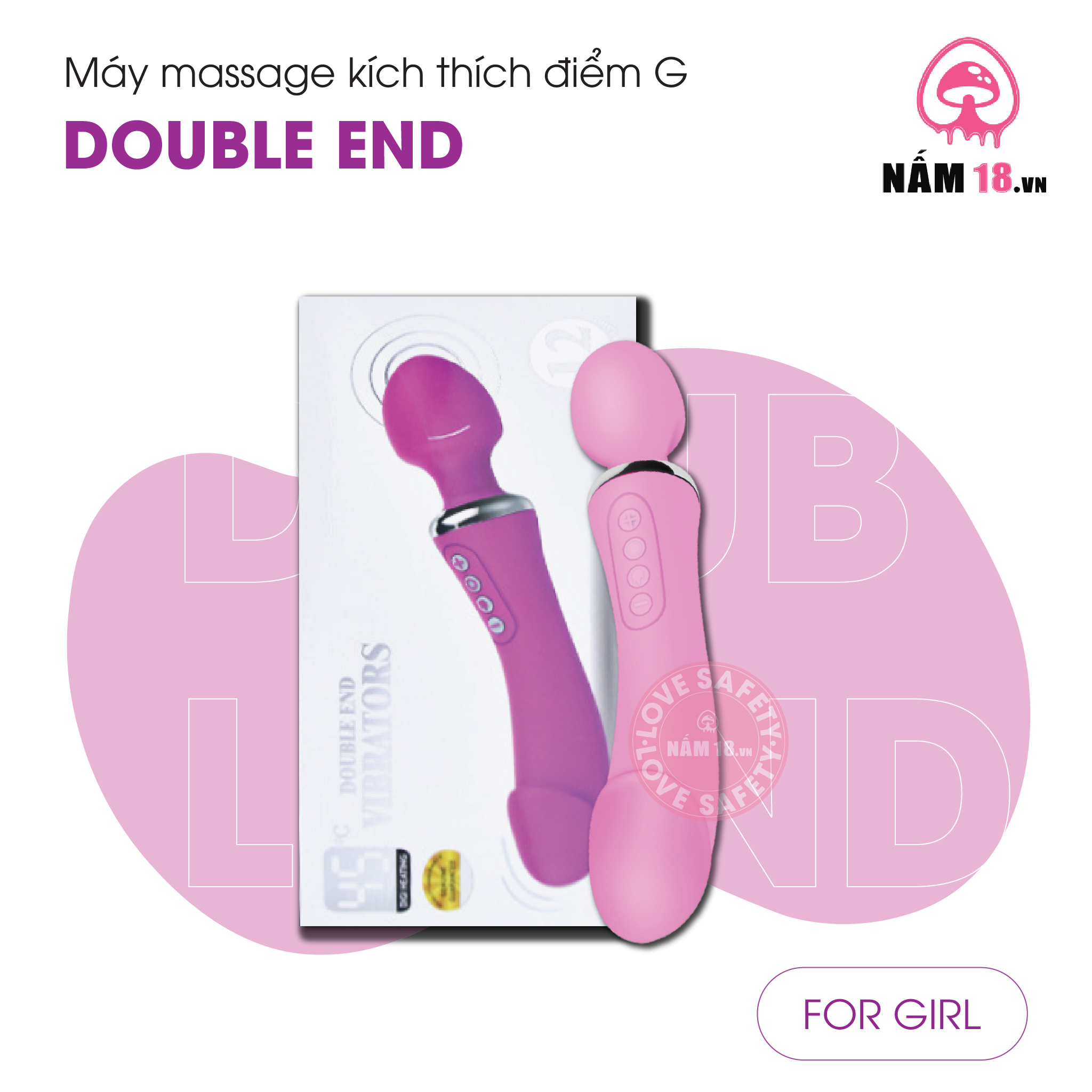  Chày Rung Double End Toả Nhiệt 12 Chế Độ Rung 