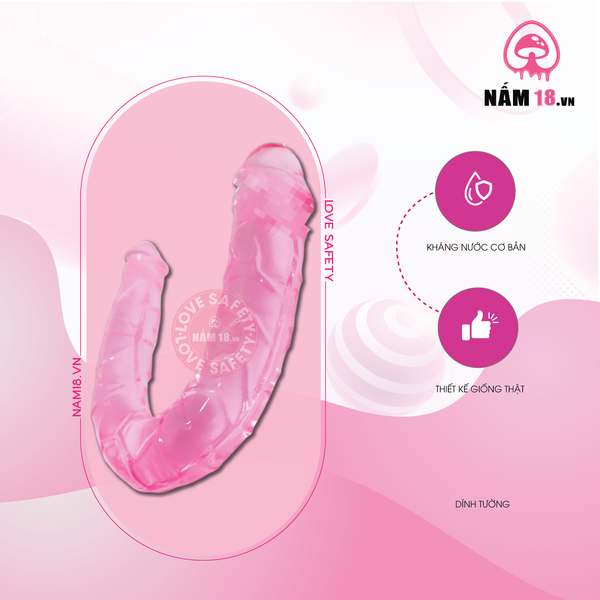 Dương Vật Giả 2 Đầu Double Dog Silicone
