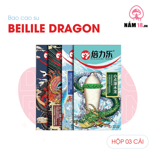 Bao Cao Su Gai Bi Lớn Dragon HBM - Hộp 3 Cái