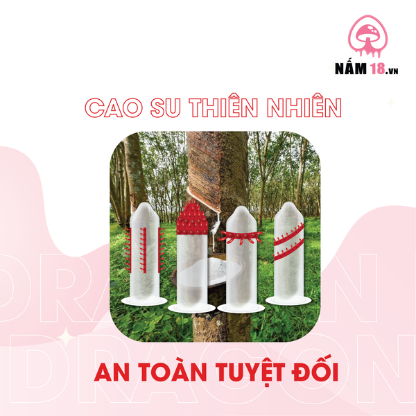 Bao Cao Su Gai Bi Lớn Dragon HBM - Hộp 3 Cái