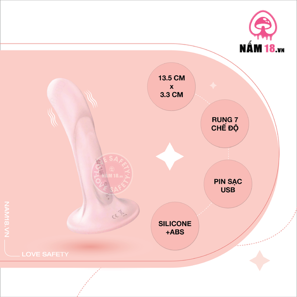 Dương Vật Dính Tường Drywell Dildo Rung 7 Chế Độ - Sạc Điện