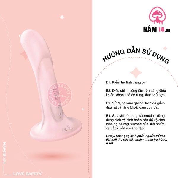 Dương Vật Dính Tường Drywell Dildo Rung 7 Chế Độ - Sạc Điện