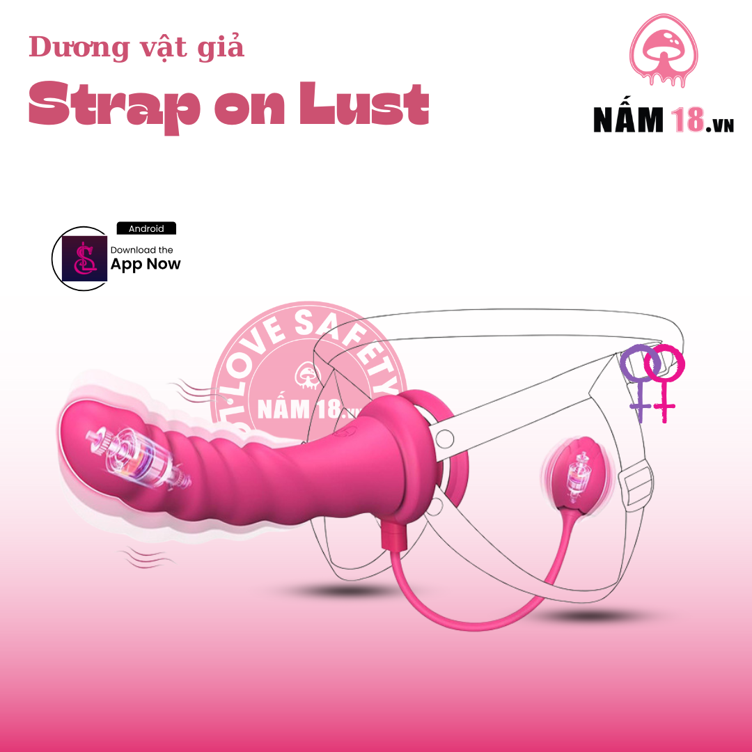  Dương Vật Giả Strap On Lust Điều Khiển App 