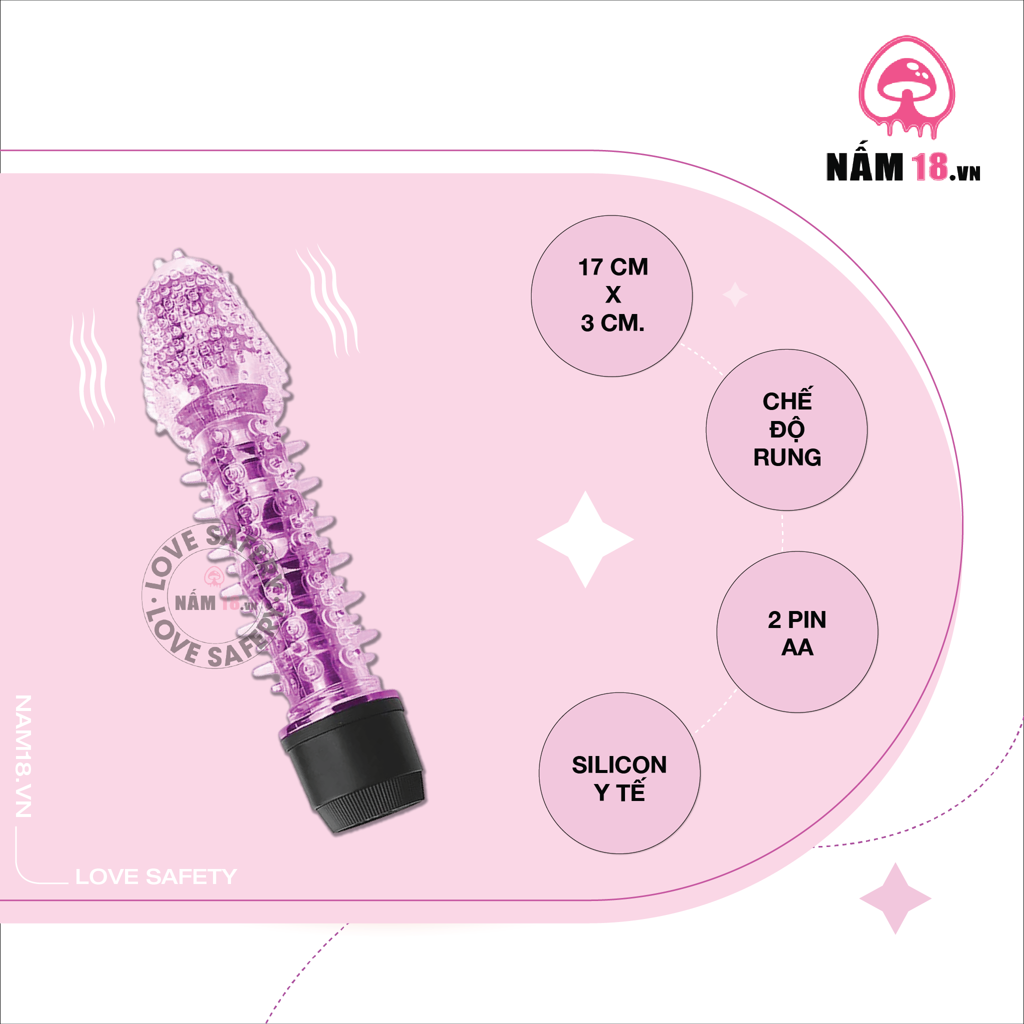  Dương Vật Giả Silicone Gai Mềm 