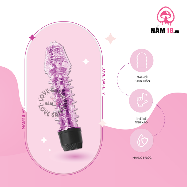 Dương Vật Giả Silicone Gai Mềm
