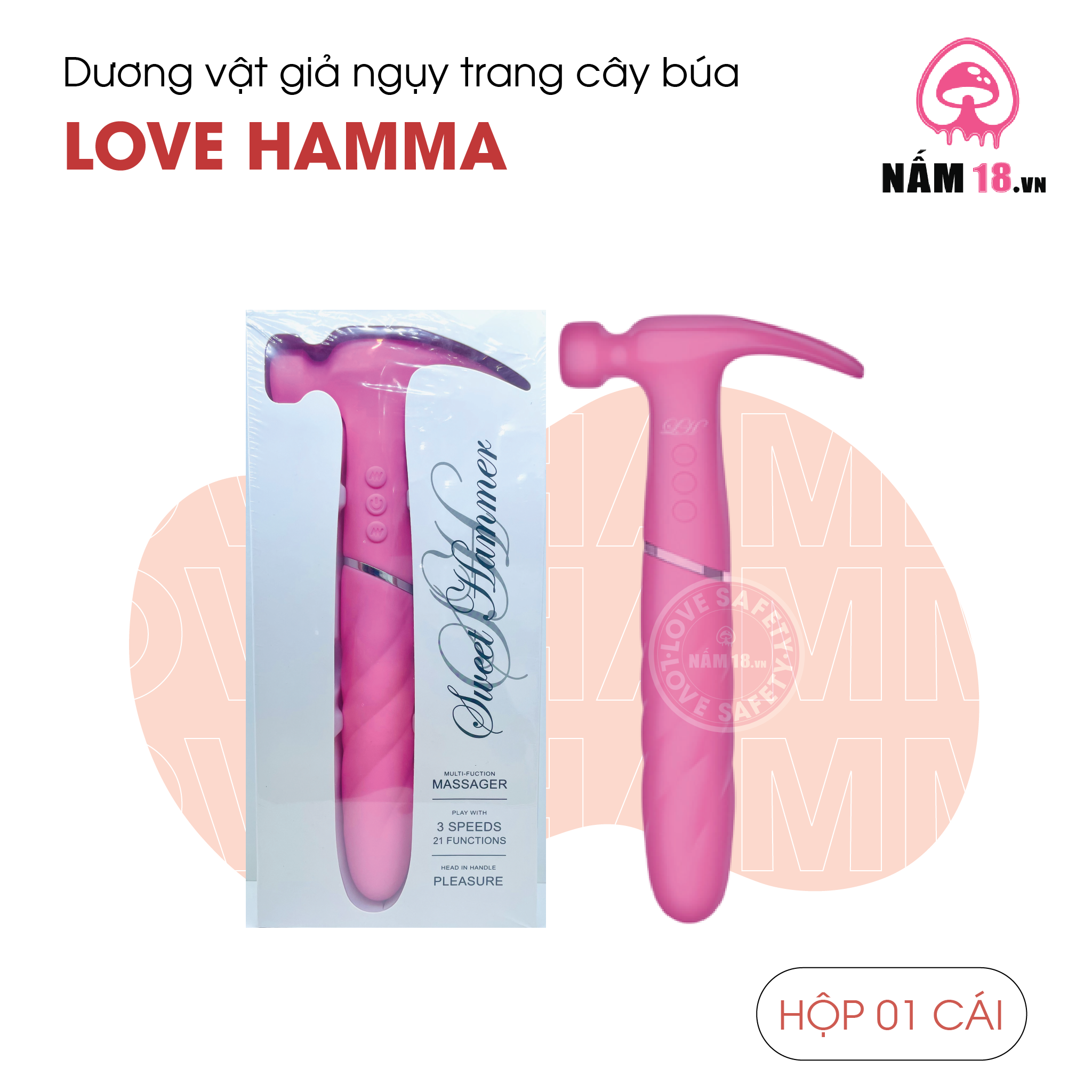  Dương Vật Giả Nguỵ Trang Cây Búa Love Hamma 